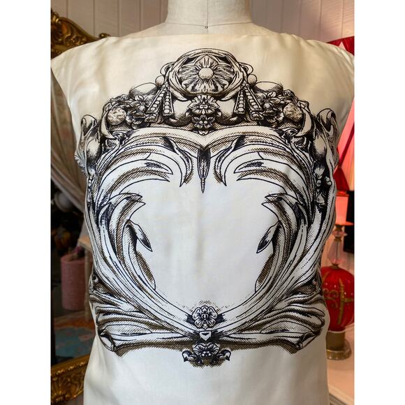 vtg 1960s 2 piece sheath and coat trompe l'oeil fabiola reversible 60s fashion - Picture 3 of 15